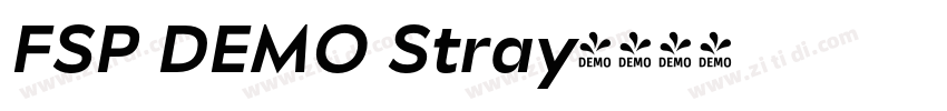 FSP DEMO Stray字体转换